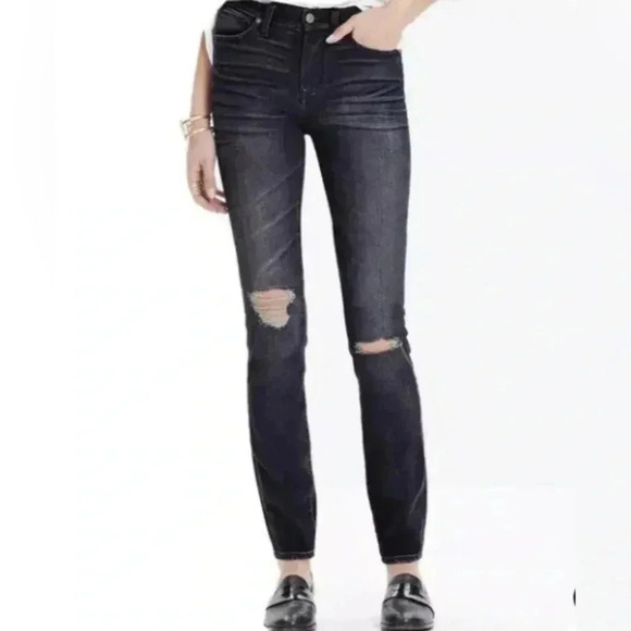 Madewell High Riser Skinny Kincaid Wash Jeans Size 27 - Picture 1 of 7